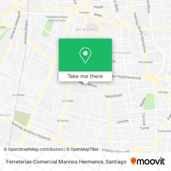 Ferreterias-Comercial Marinos Hermanos map