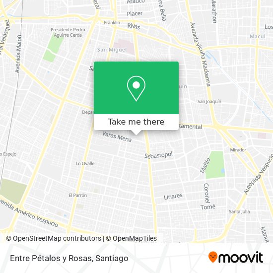 Entre Pétalos y Rosas map