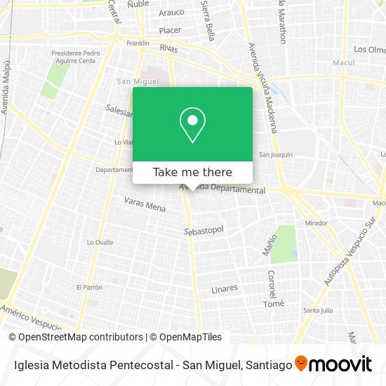 Iglesia Metodista Pentecostal - San Miguel map