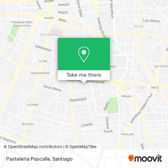 Mapa de Pasteleria Pascalle