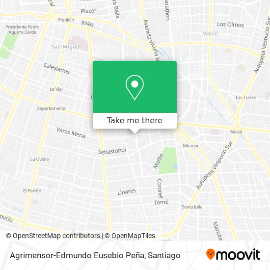 Agrimensor-Edmundo Eusebio Peña map