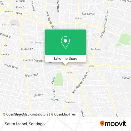 Santa Isabel map
