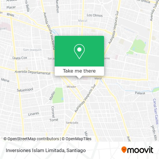 Mapa de Inversiones Islam Limitada
