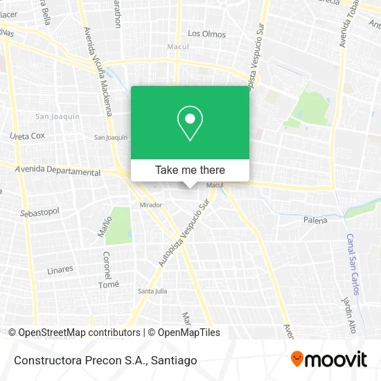 Constructora Precon S.A. map