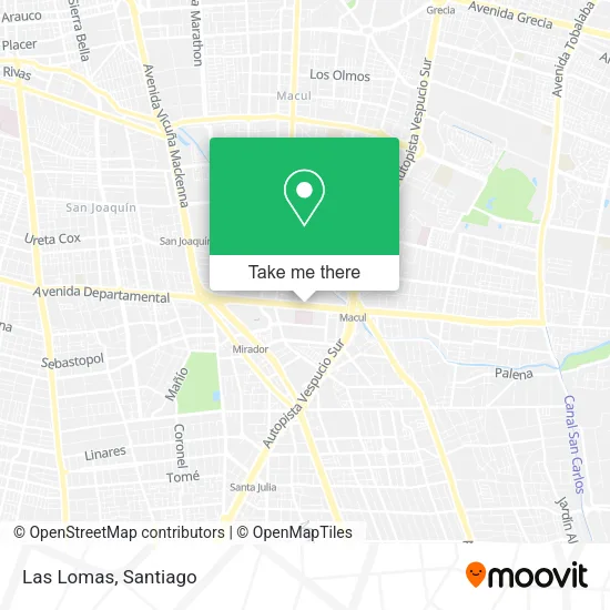 Las Lomas map