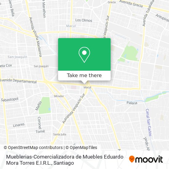 Mapa de Mueblerias-Comercializadora de Muebles Eduardo Mora Torres E.I.R.L.