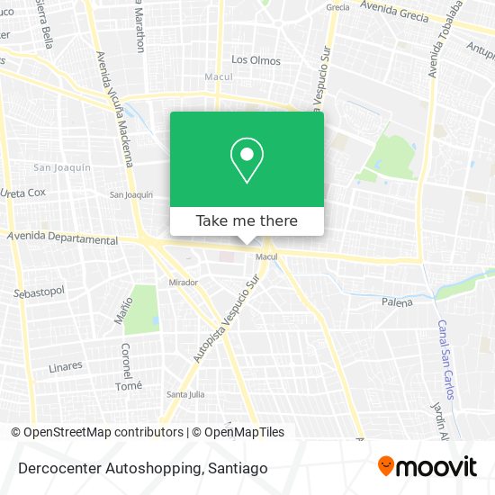 Mapa de Dercocenter Autoshopping