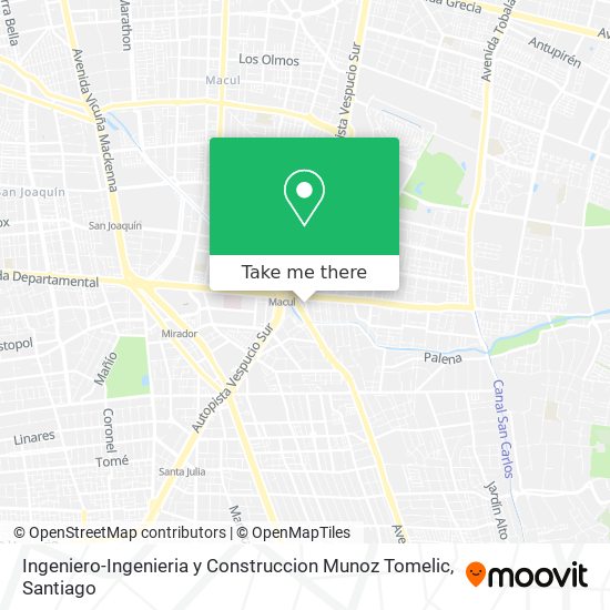 Mapa de Ingeniero-Ingenieria y Construccion Munoz Tomelic