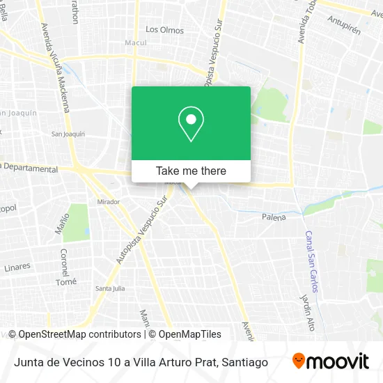 Junta de Vecinos 10 a Villa Arturo Prat map