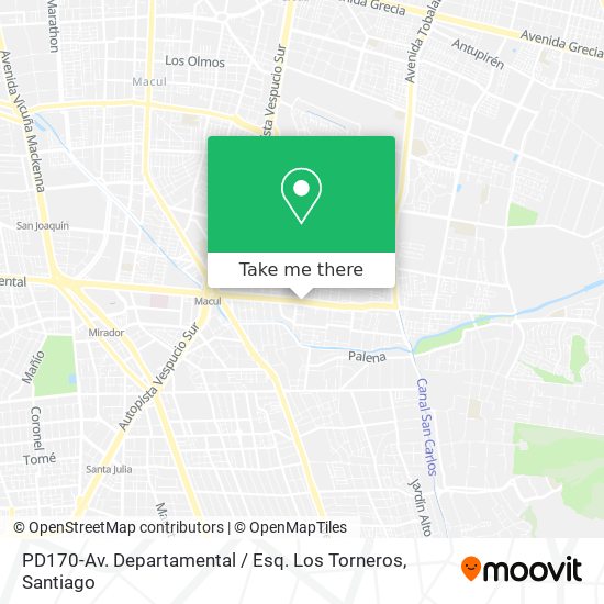 PD170-Av. Departamental / Esq. Los Torneros map