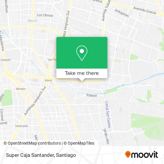 Mapa de Super Caja Santander