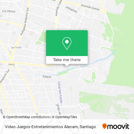 Video Juegos-Entretenimientos Alecam map