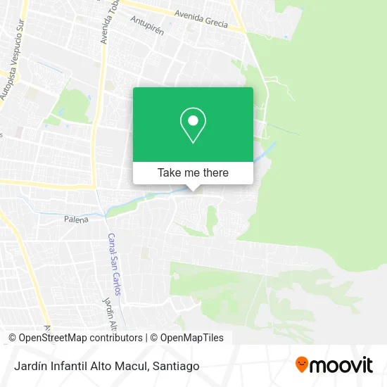 Jardín Infantil Alto Macul map