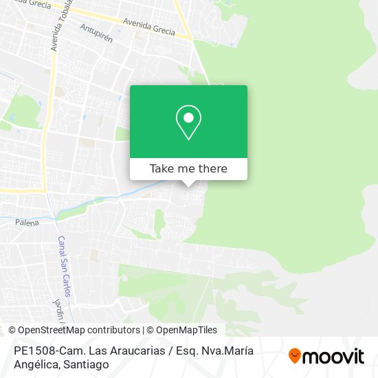 PE1508-Cam. Las Araucarias / Esq. Nva.María Angélica map