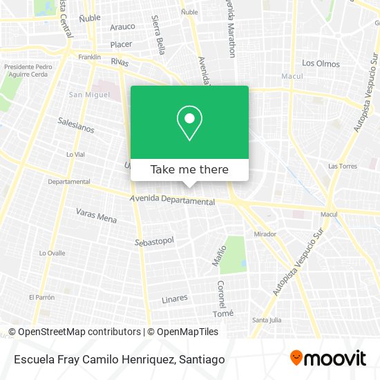 Escuela Fray Camilo Henriquez map