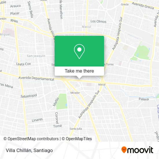 Villa Chillán map