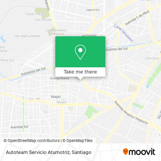 Autoteam Servicio Atumotríz map