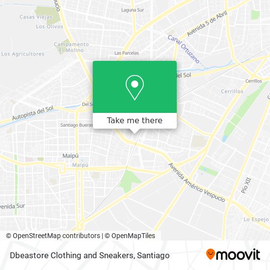 Mapa de Dbeastore Clothing and Sneakers