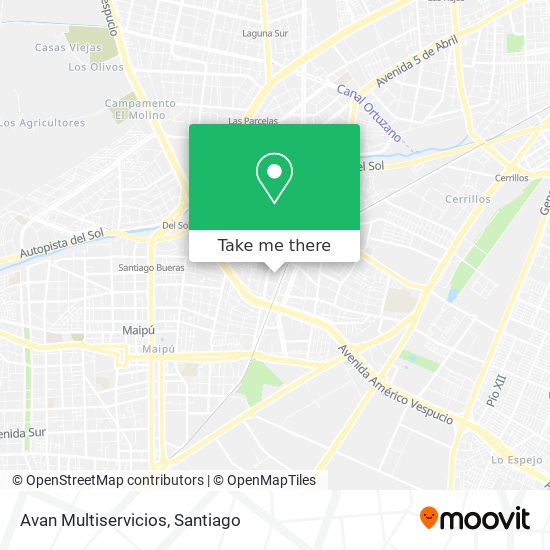 Avan Multiservicios map