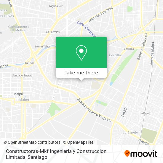 Constructoras-Mkf Ingenieria y Construccion Limitada map