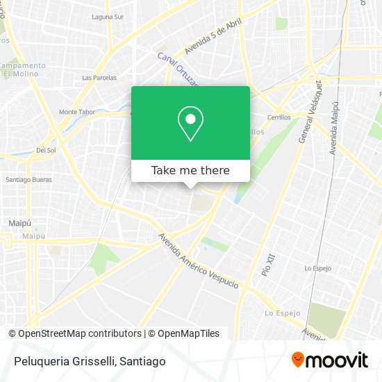 Mapa de Peluqueria Grisselli