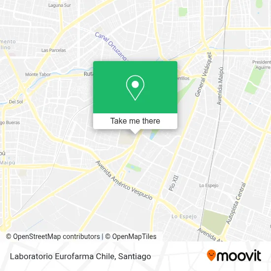 Laboratorio Eurofarma Chile map