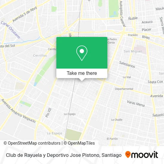 Club de Rayuela y Deportivo Jose Pistono map