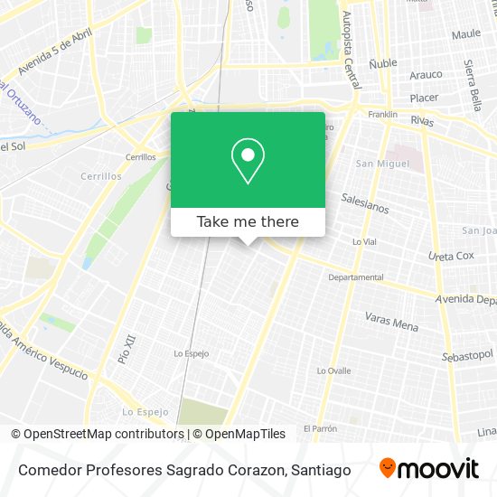 Comedor Profesores Sagrado Corazon map