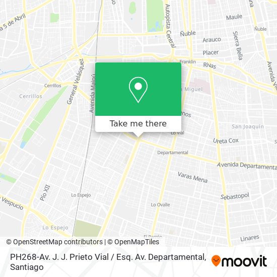 Mapa de PH268-Av. J. J. Prieto Vial / Esq. Av. Departamental