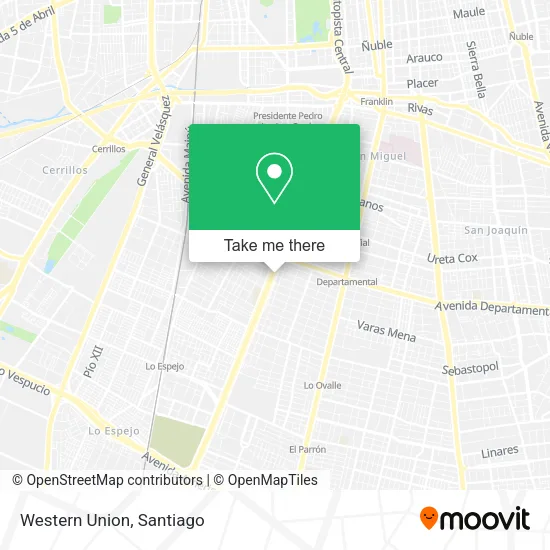 Western Union map
