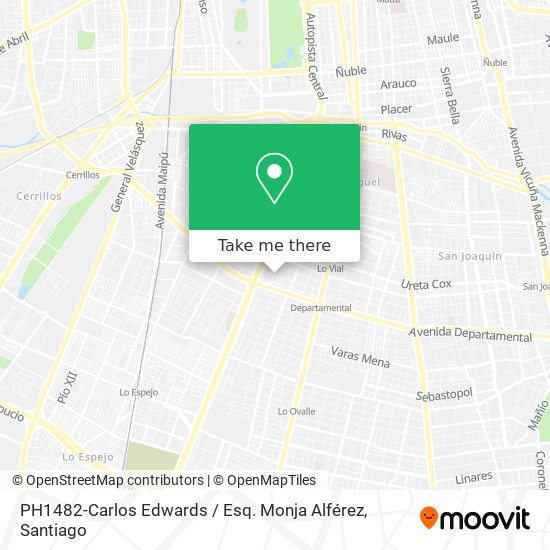 PH1482-Carlos Edwards / Esq. Monja Alférez map