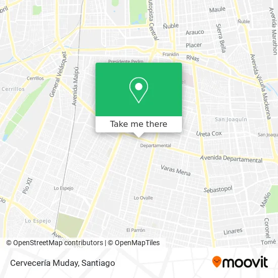 Cervecería Muday map
