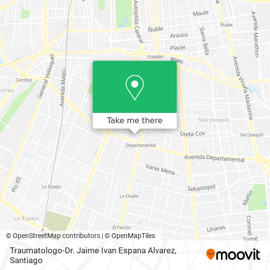Traumatologo-Dr. Jaime Ivan Espana Alvarez map