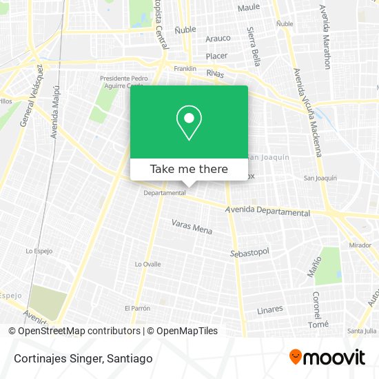 Cortinajes Singer map