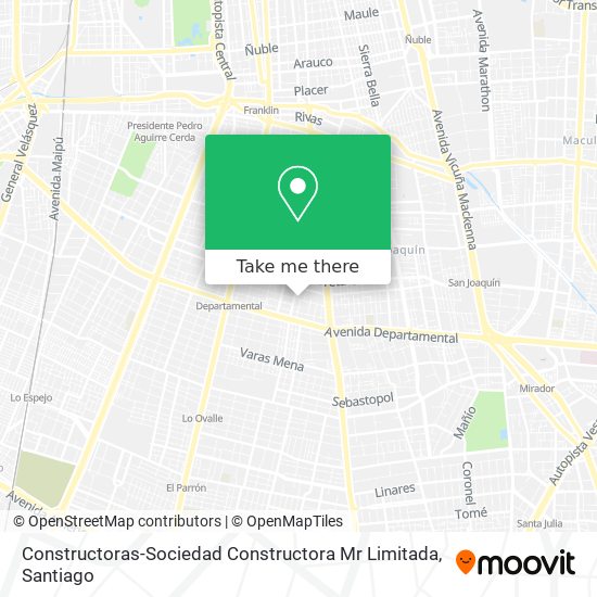 Constructoras-Sociedad Constructora Mr Limitada map