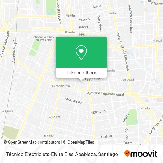 Técnico Electricista-Elvira Elsa Apablaza map