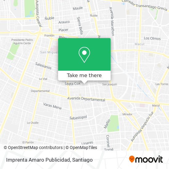 Imprenta Amaro Publicidad map