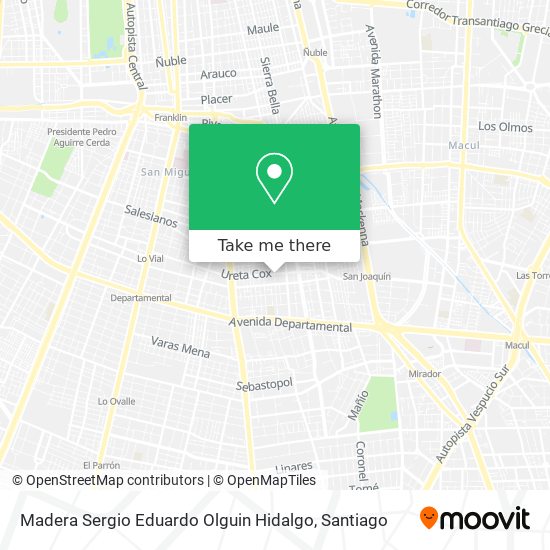 Madera Sergio Eduardo Olguin Hidalgo map