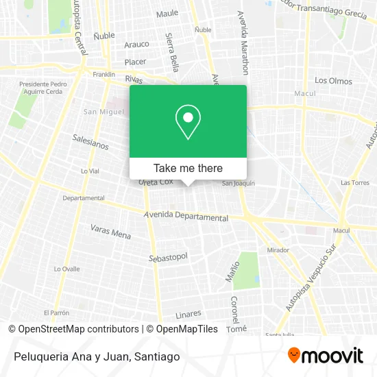 Peluqueria Ana y Juan map
