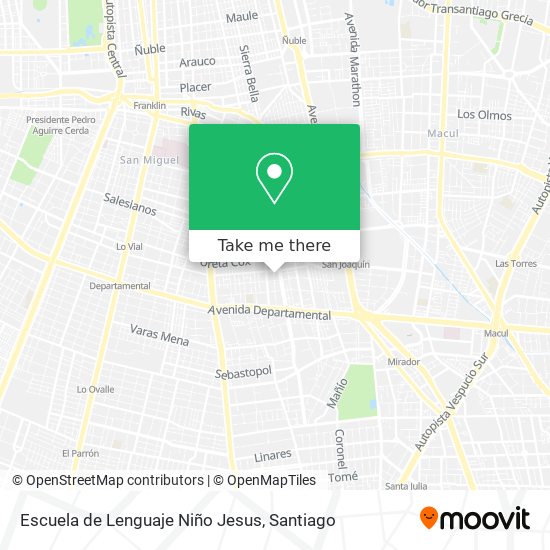 Escuela de Lenguaje Niño Jesus map