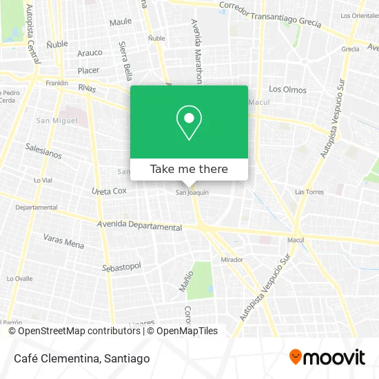 Mapa de Café Clementina