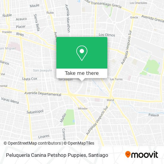 Peluquería Canina Petshop Puppies map