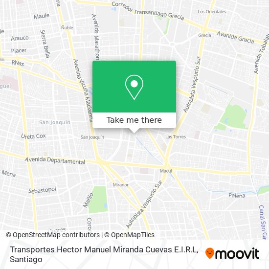 Mapa de Transportes Hector Manuel Miranda Cuevas E.I.R.L