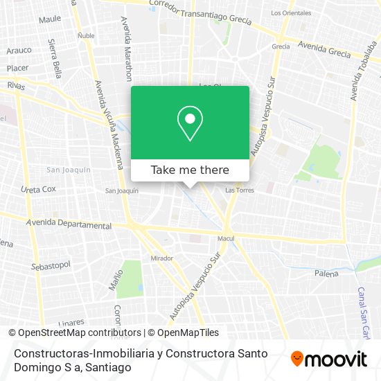 Constructoras-Inmobiliaria y Constructora Santo Domingo S a map