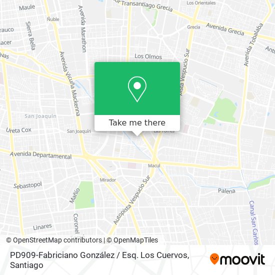 PD909-Fabriciano González / Esq. Los Cuervos map