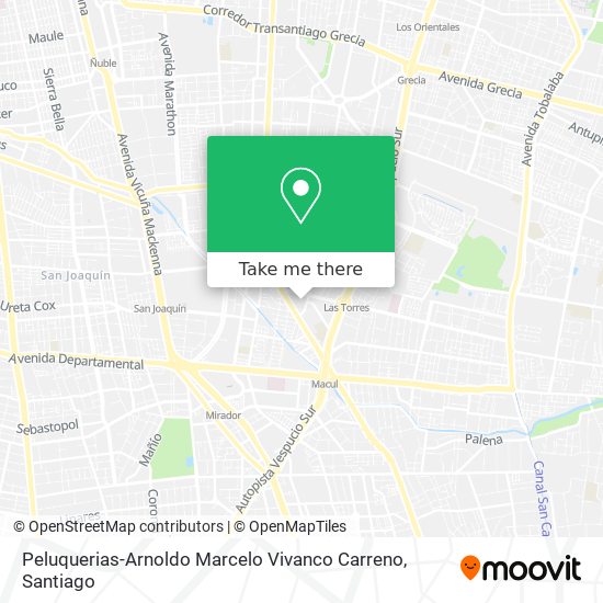 Peluquerias-Arnoldo Marcelo Vivanco Carreno map
