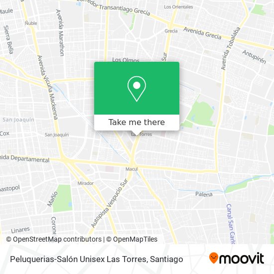 Mapa de Peluquerias-Salón Unisex Las Torres