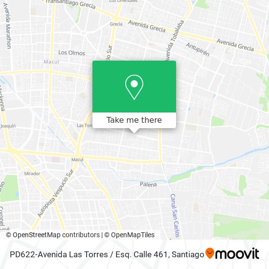 PD622-Avenida Las Torres / Esq. Calle 461 map