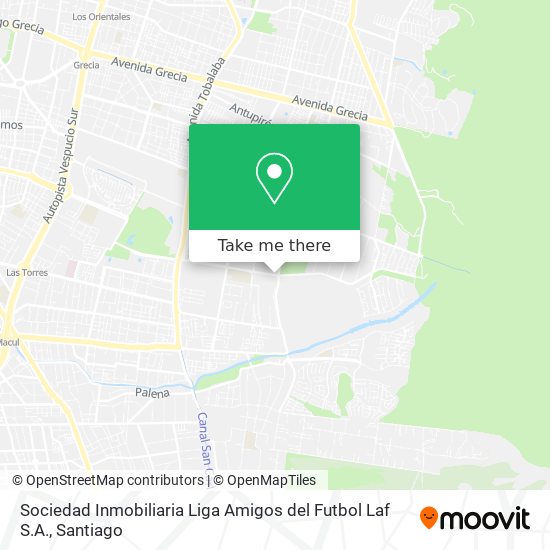 Sociedad Inmobiliaria Liga Amigos del Futbol Laf S.A. map