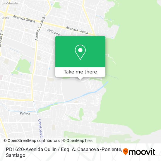 PD1620-Avenida Quilín / Esq. Á. Casanova -Poniente map